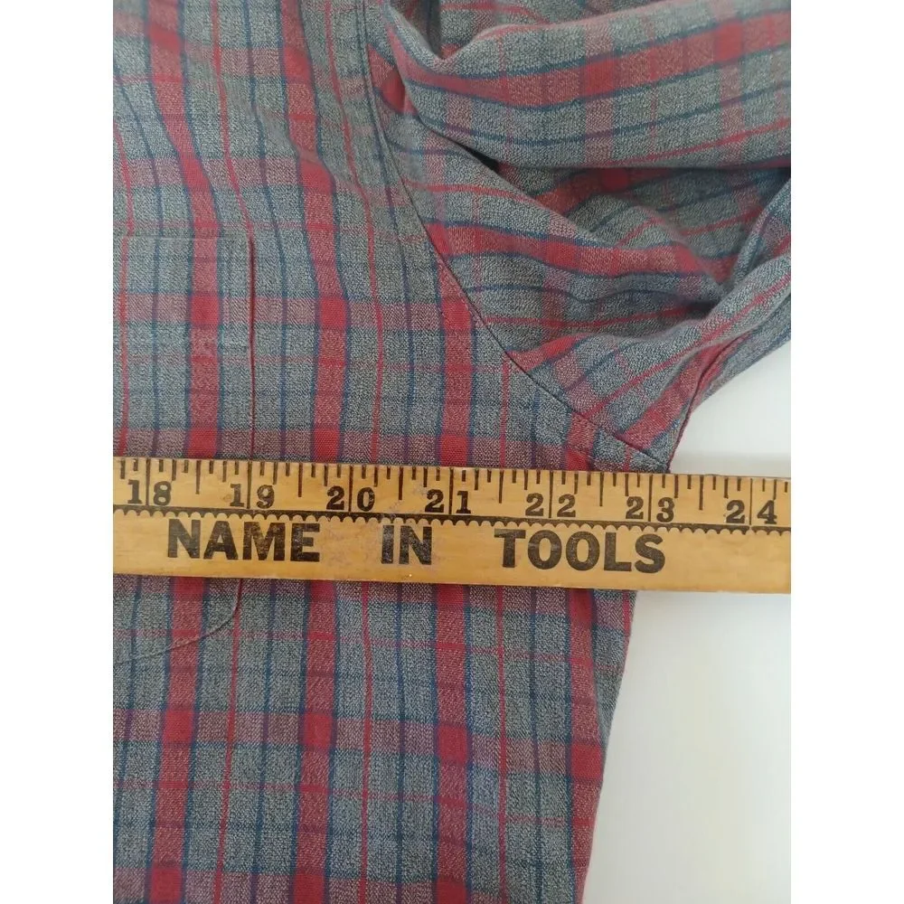 J. CREW Plaid‎ Button Down Mens Large